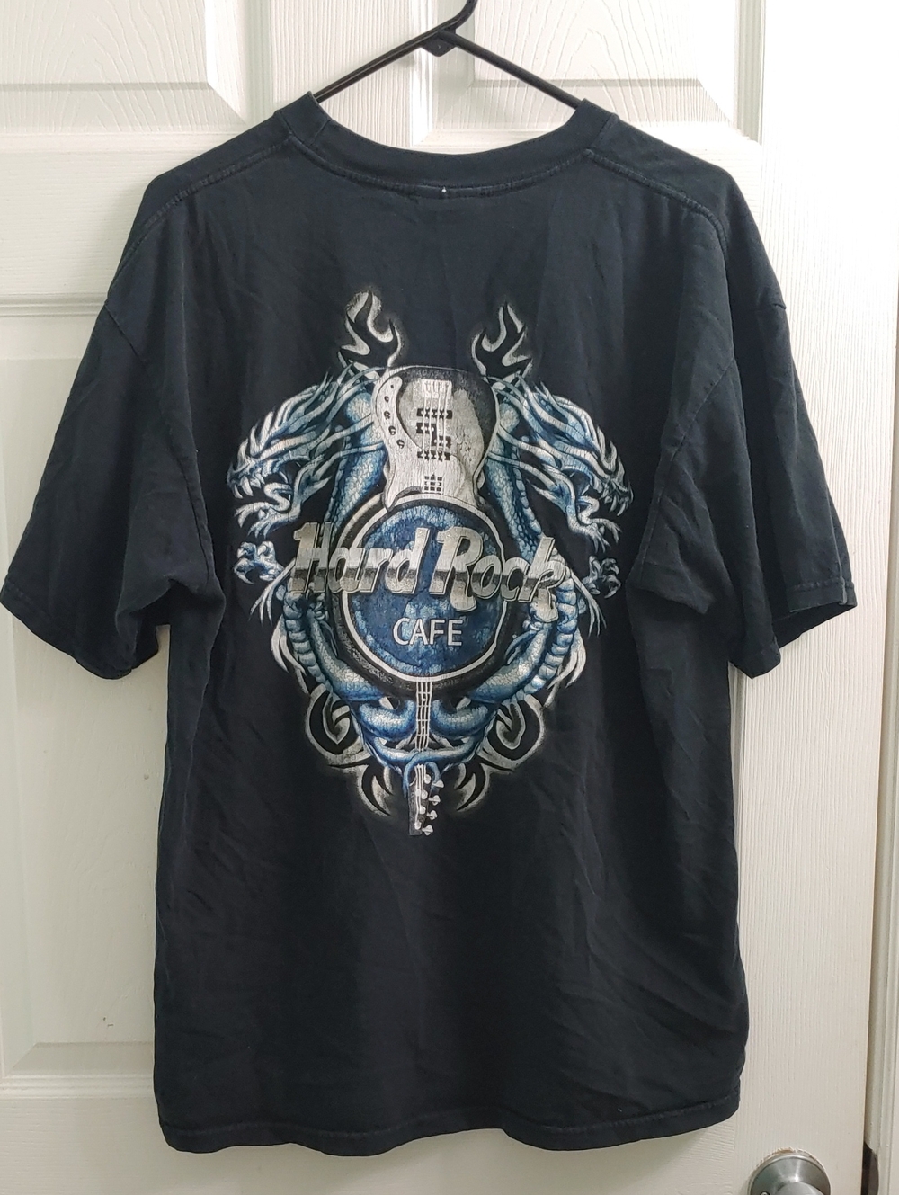 Vintage Y2K Hard Rock Cafe T Shirt Men's XL Black Streetwear Tee
